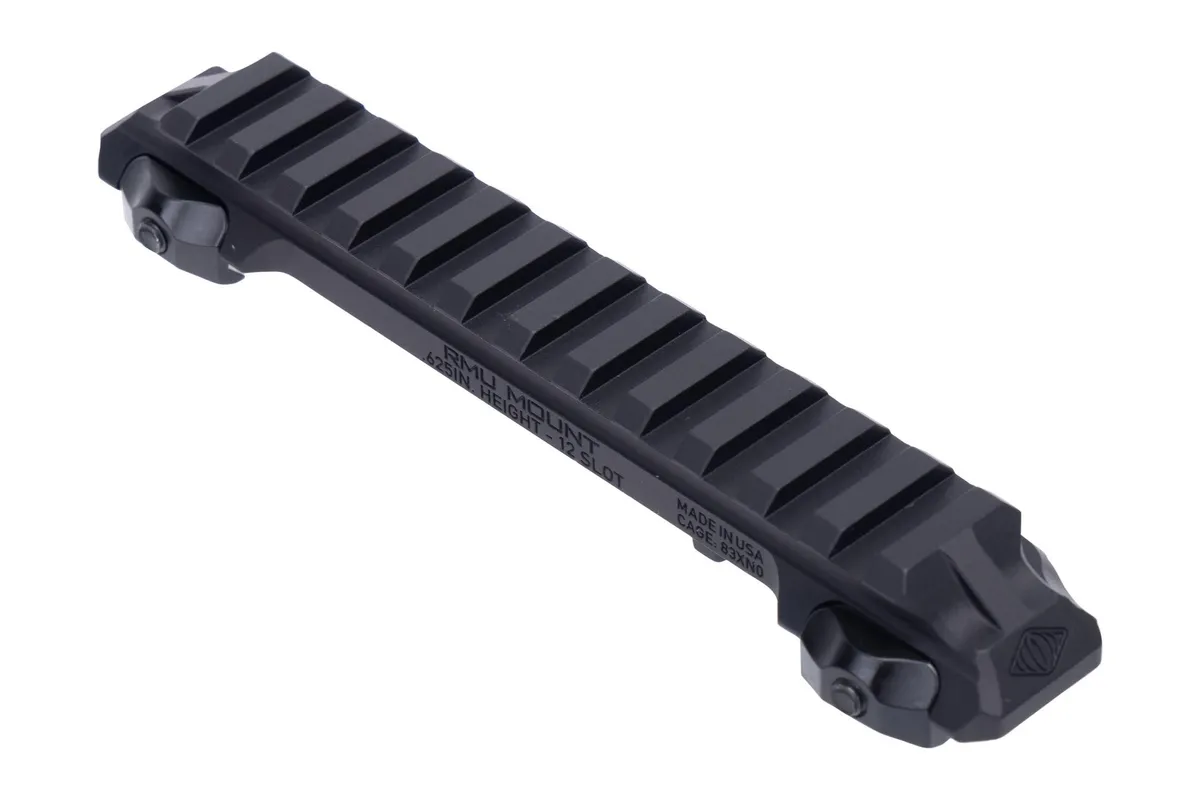 Reptilia LLC RMU 12-Slot Riser Mount 0.63" Mil-Std 1913 Picatinny Rail - Versatile Riser Solution - 100-269 - Optic Mount - view 3