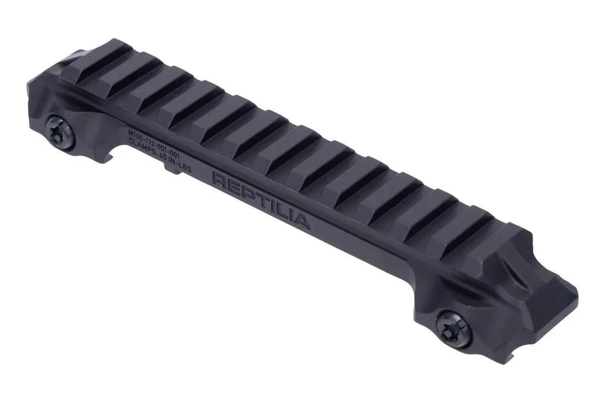 Reptilia LLC RMU 12-Slot Riser Mount 0.63" Mil-Std 1913 Picatinny Rail - Versatile Riser Solution - 100-269 - Optic Mount, vista 1