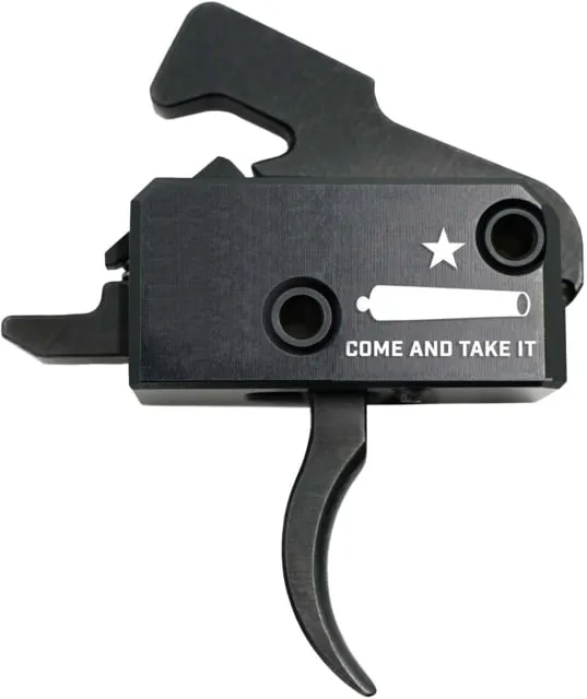 Rise Armament Back the Blue Single Stage Super Sporting Trigger, Curved - RA-140-BTB - Trigger for AR-15 - view 2