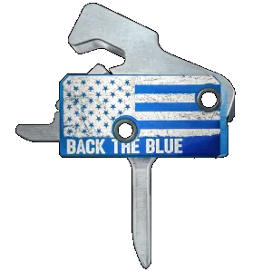 Rise Armament Back the Blue Super Sport Flat Trigger - RA-140F-BTB - Trigger for AR-15, vista 1