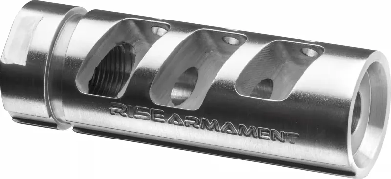Rise Armament RA-701 5/8-24 Compensator, .308 Rem/7.62 - RA701308SLVR - Muzzle Device for AR-15 - view 2