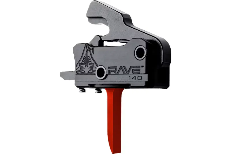 Rise Armament Rave Flat Trigger, Red - T017F-RED - Trigger for AR-15 - view 2