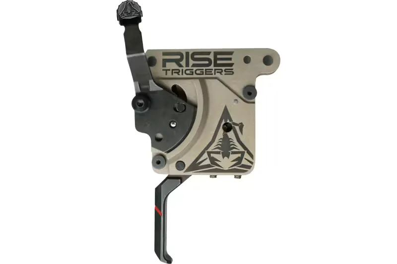 Rise Armament Reliant Pro Trigger - Single-Stage Flat Blade in Black/Flat Dark Earth for Superior Accuracy and Tactical Style - RA-735-F-BC - Trigger for AR-15 - view 1