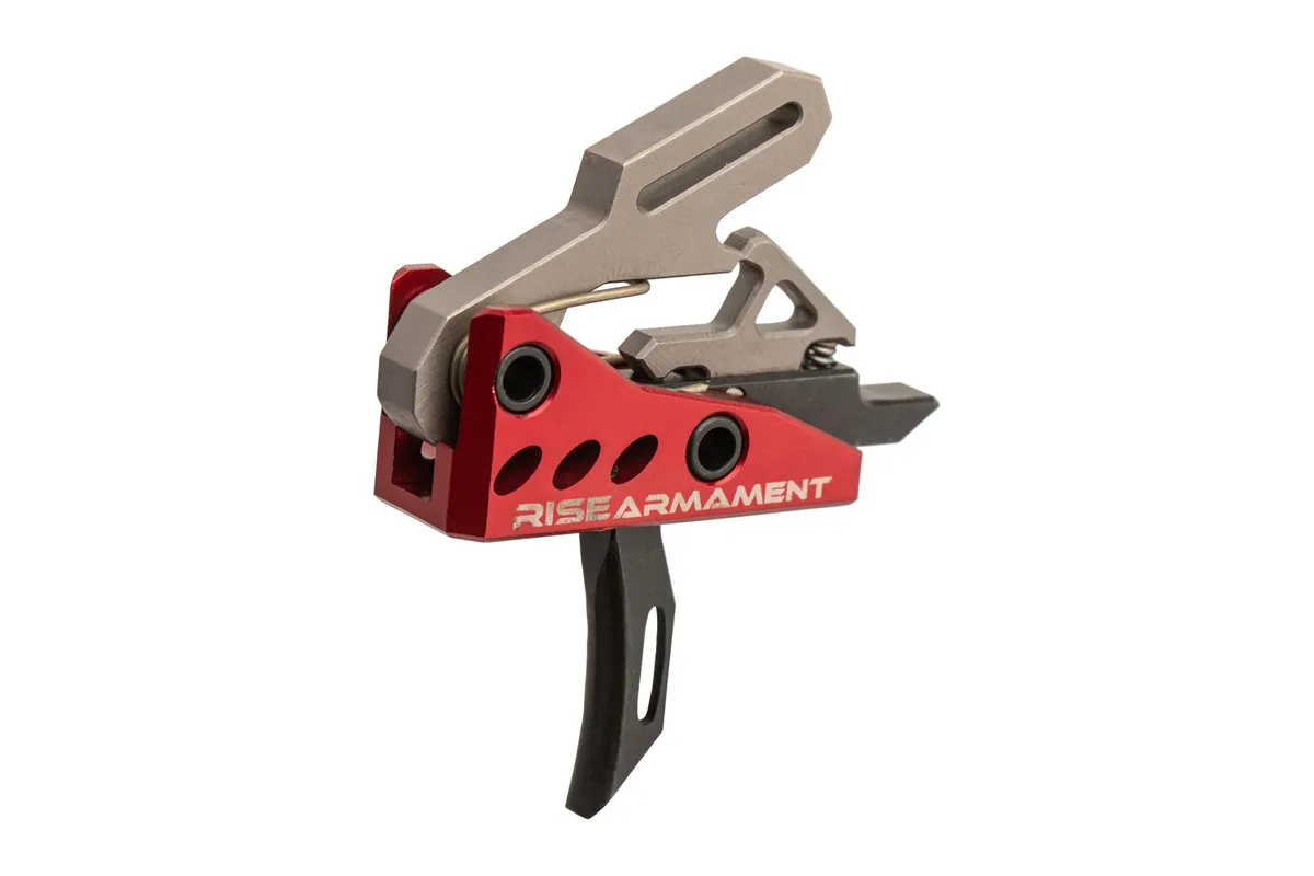 Rise Armament RA535BLKARP RA-535 Advanced Performance Single-Stage Straight with 3.50 lbs Draw Weight, Red Housing & Black Trigger for AR-Platform, Includes Pins - Trigger for AR-15 - view 2