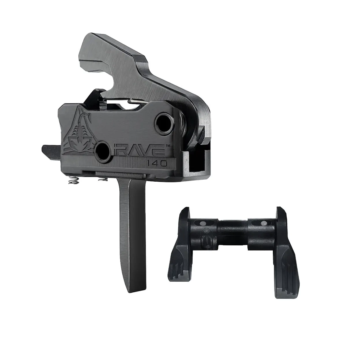 Rise Armament RAVE 140 3.5 lb Flat Super Sporting Trigger Single-Stage Drop-In, Black - Trigger for AR-15 - view 1