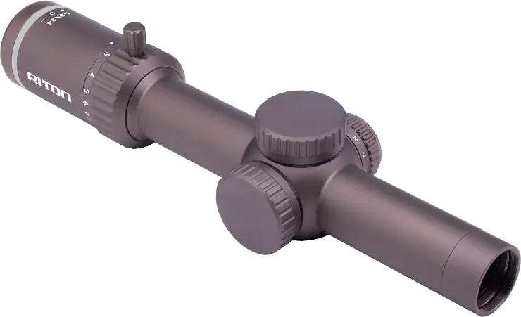 Riton 1-8x24 3 Series Tactix OT 0.5 MOA Reticle SFP Flat Dark Earth Rifle Scope - 3T18ASIFDE23 - Rifle Scope - view 2