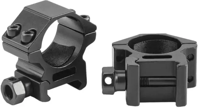 Riton Optics 1in Riflescope Rings 9mm Set of 2 Black Low - Optic Mount - view 1