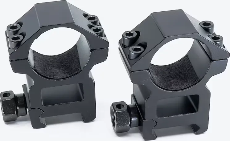 Riton Optics X1H Scope Ring Set Picatinny/Weaver High 1" Tube Matte Black Aluminum - Optic Mount - view 1