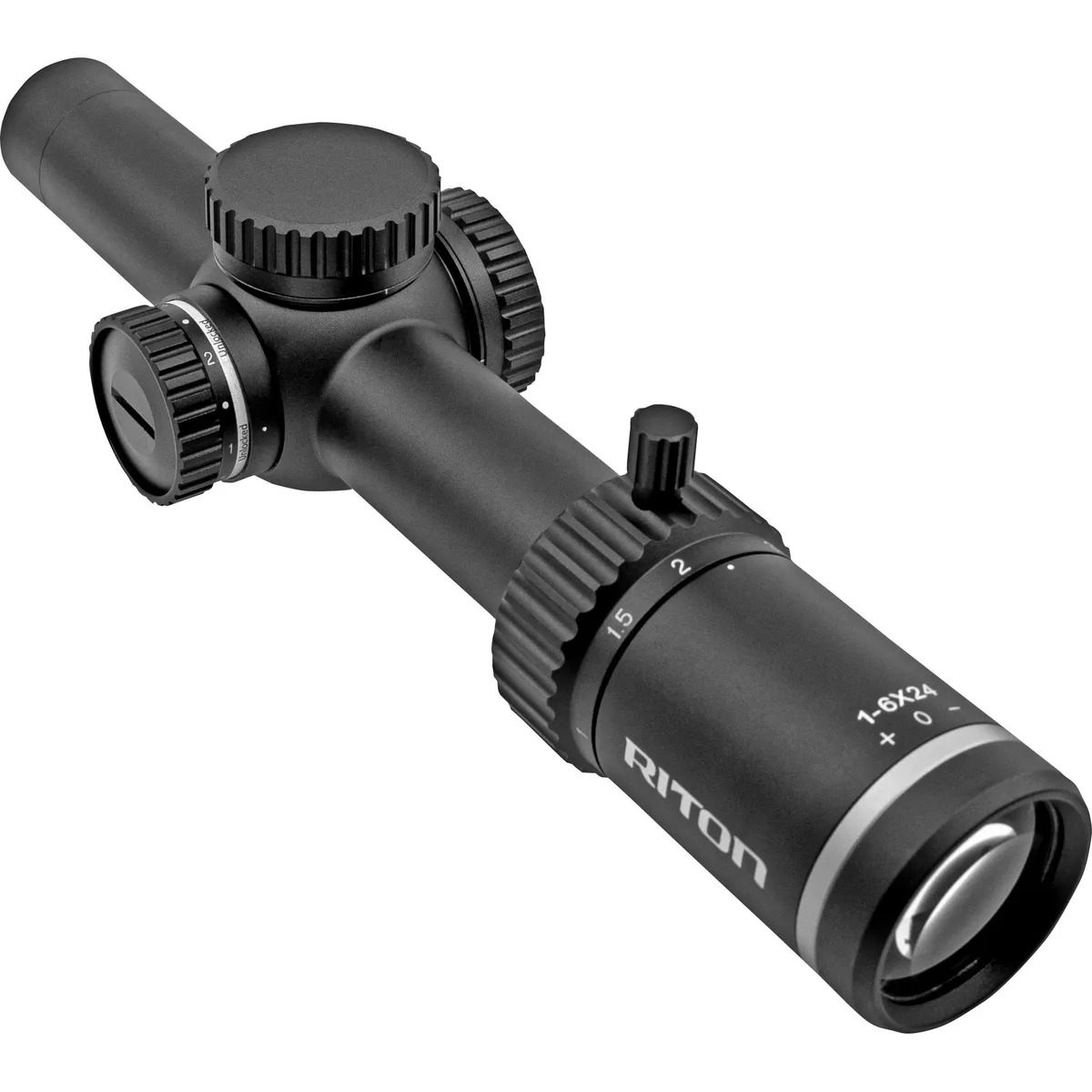 Riton X3 Tactix 1-8x24 SFP Illuminated OT Riflescope - FDE - Rifle Scope - view 2