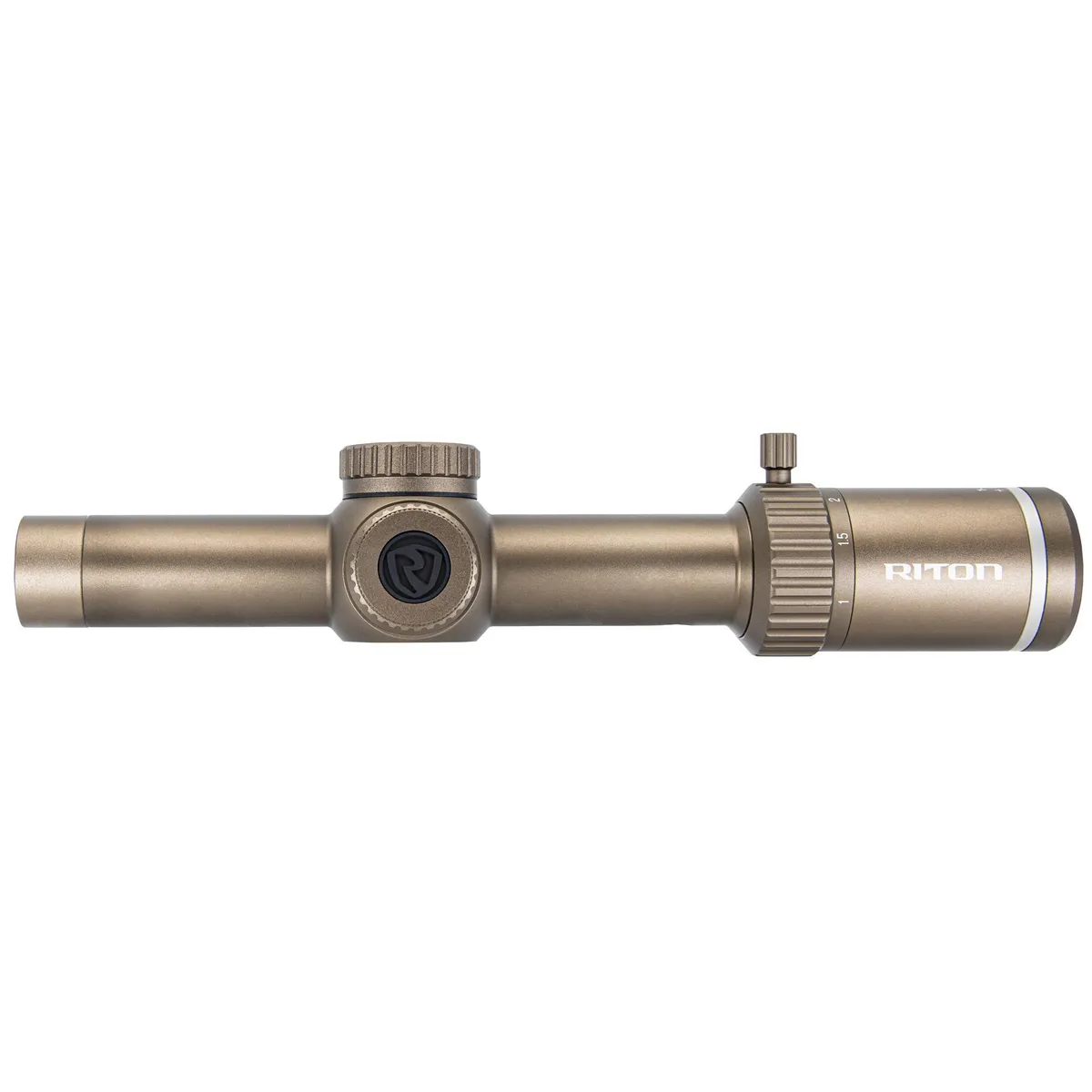 Riton X3 Tactix 1-8x24 SFP Illuminated OT Riflescope - FDE - Rifle Scope - view 4