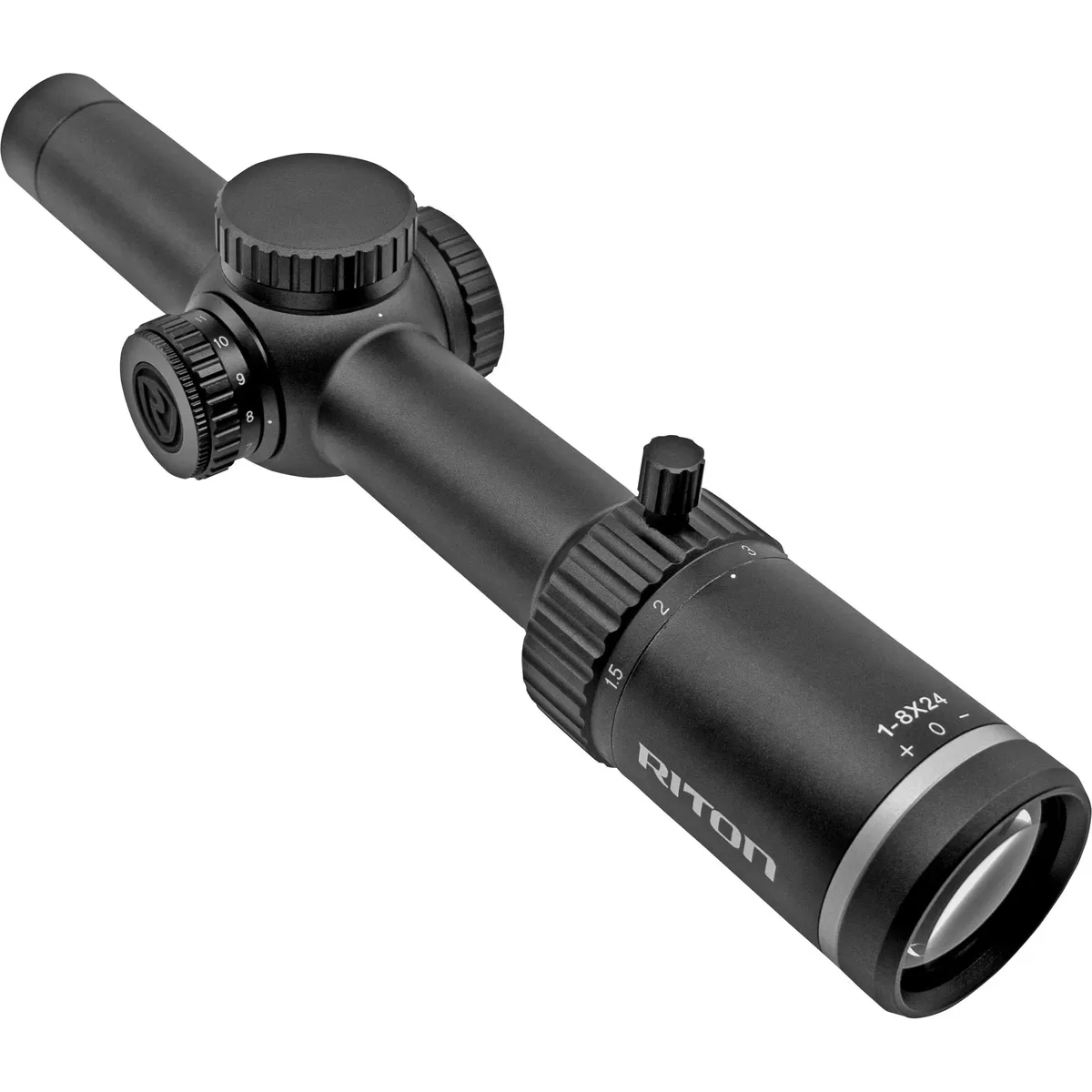 Riton X3 Tactix 1-8x24 SFP Illuminated OT Riflescope - FDE - Rifle Scope - view 1