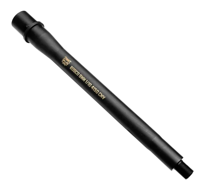 Rosco Manufacturing Bloodline Barrel 9mm 10.5 inch 1/10 Twist 1/2 x 28 Thread Black Nitride - Barrel for AR-15 - view 1