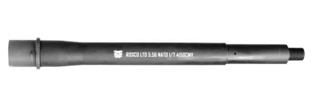 Rosco Manufacturing Husky 5.56x45mm NATO Threaded AR Barrel 10.3in HBAR/SOCOM Carbine Length 1-7 Twist 1/2x28 Phosphate/Chrome Lined Black - Barrel for AR-15 - view 1