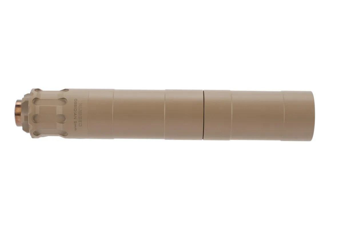 Rugged Suppressors Rugged Obsidian 9™ Adaptable 9mm Suppressor - FDE - Suppressor, vista 2