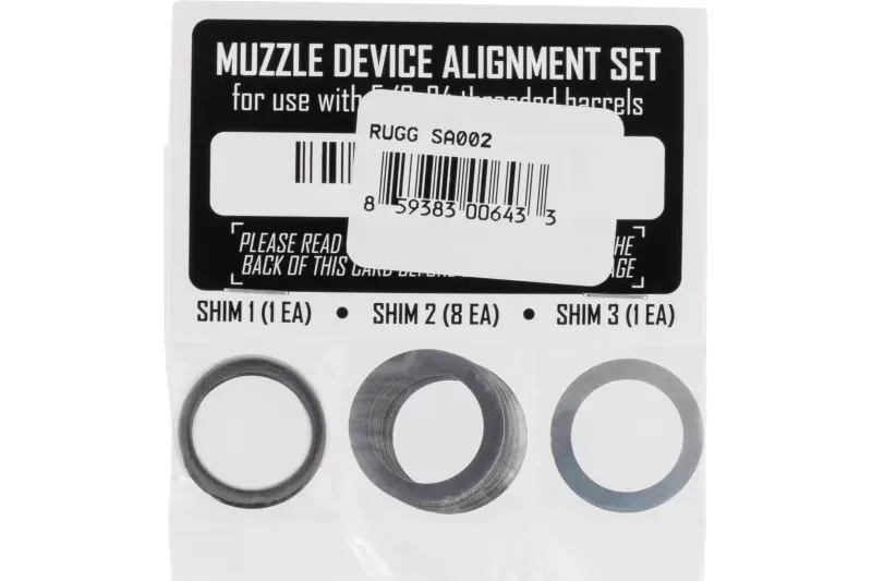 RUGGED SUPPRESSORS 5/8x24 Shim Kit (SA002) - Suppressor, vista 1