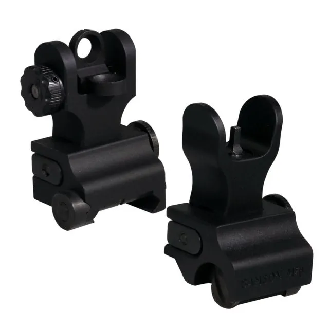 Samson A2 Front/SP Rear Top Mounted Deployable Front and Rear Sight Black QF-SIG-A2-SP PKG - Iron Sights for AR-15 - view 1