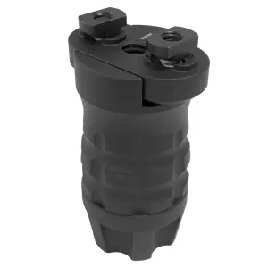 Samson Manufacturing Corp. MLOK Short Vertical Grip, Grenade Style, Black - Foregrip for AR-15 - view 1