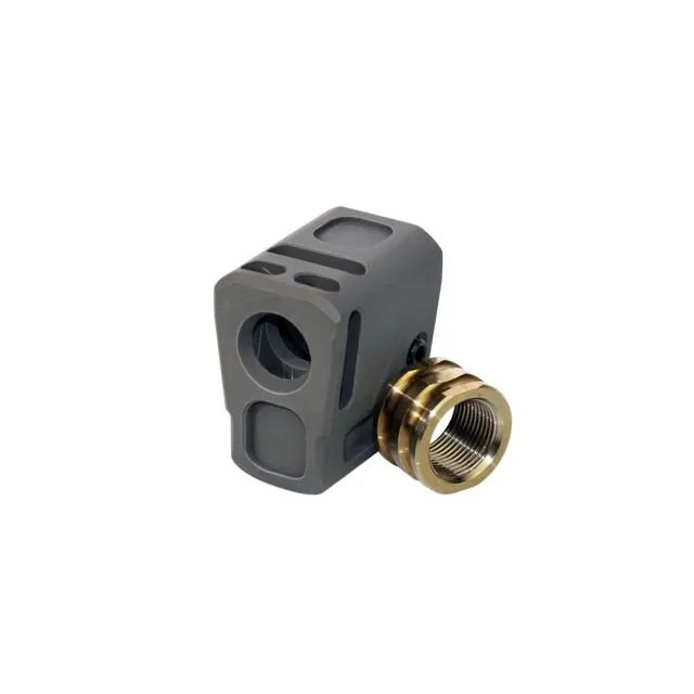 Samson Smith & Wesson M&P9 Shield/Sheild M2.0 Pocket Compensator Type III Anodize Natural - Muzzle Device for AR-15 - view 1