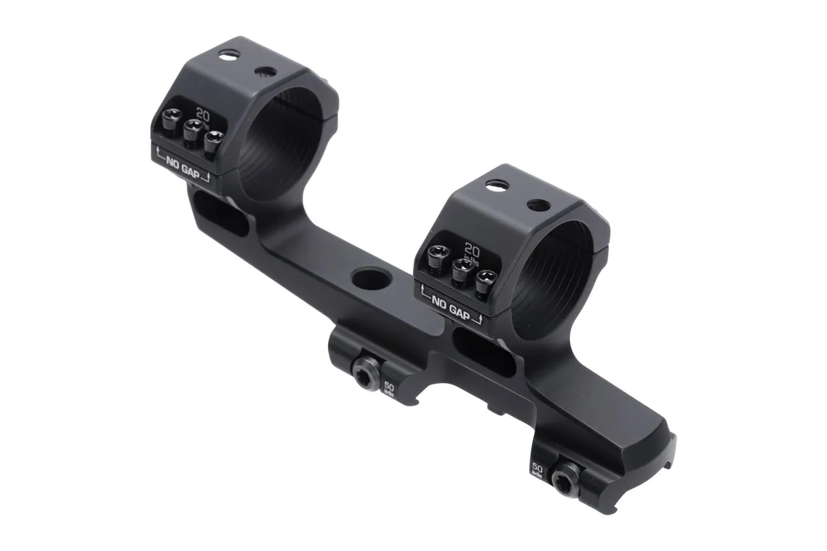 Scalarworks FUSE/02 Bolt On 30mm Scope Mount - 1.57" height - Black - Optic Mount, vista 3