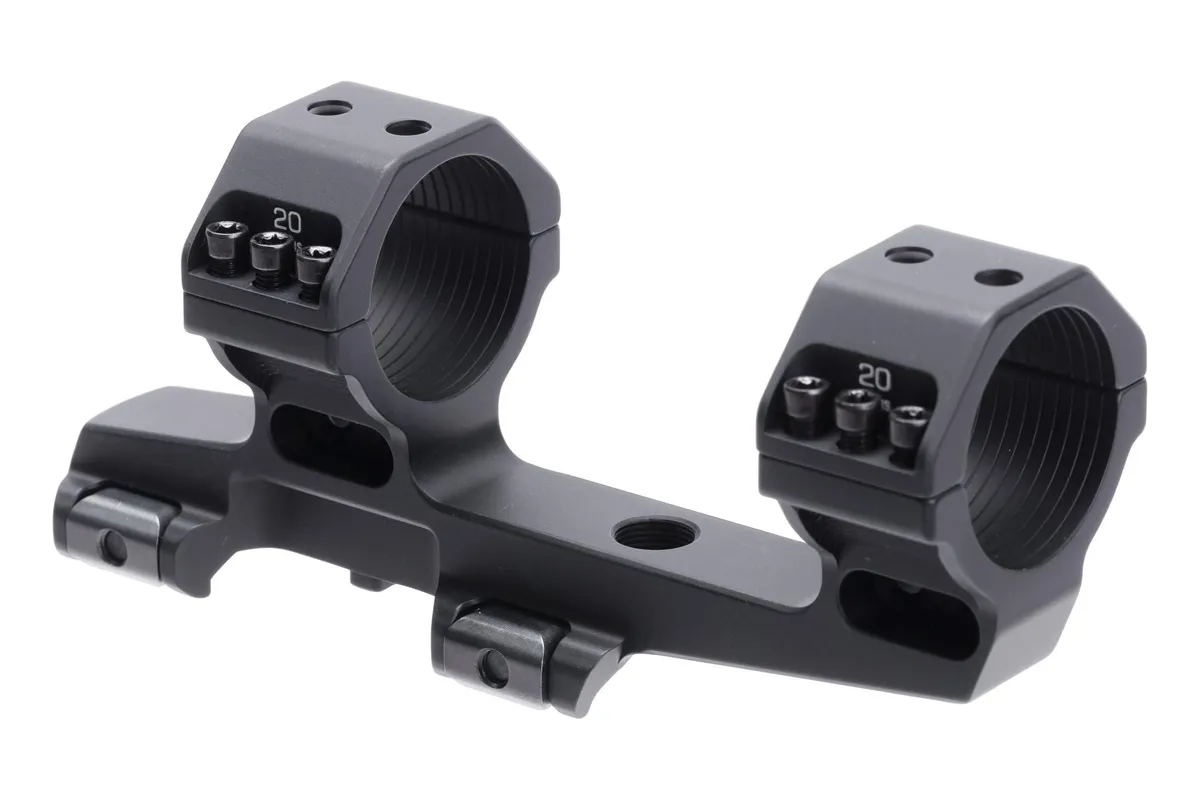 Scalarworks FUSE/02 Bolt On 30mm Scope Mount - 1.57" height - Black - Optic Mount, vista 1