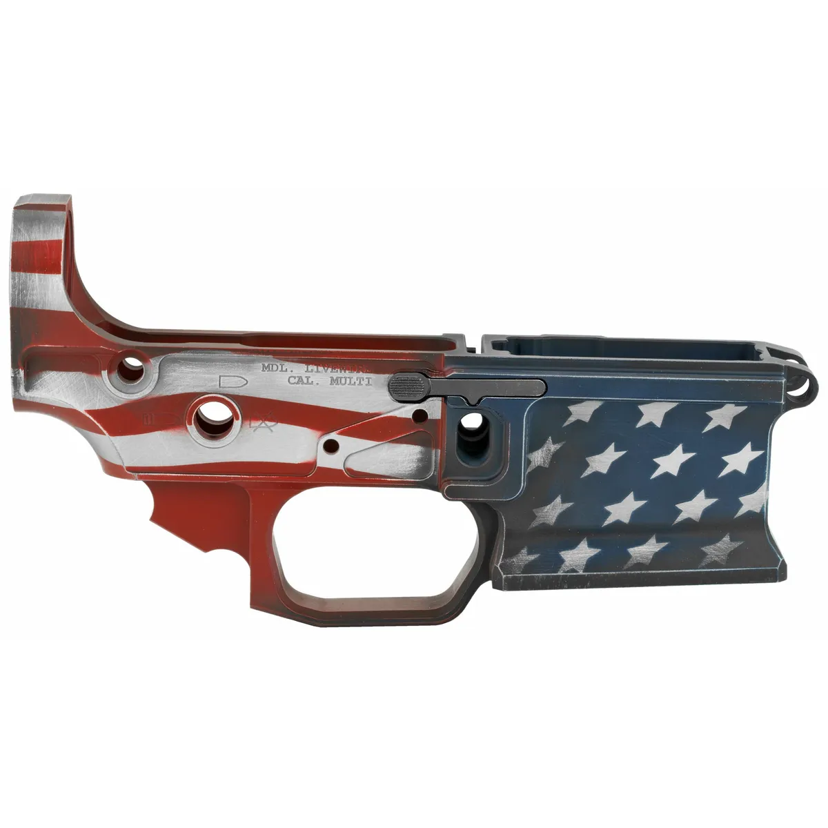Sharps Bros Livewire Gen 2 Stripped Lower American Flag - Lower Receiver for AR-15 - view 1