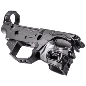Sharps Bros Showdown Stripped Lower Receiver - Black, Unique Design and High-Performance for Custom AR Builds - SBLR11 - Lower Receiver for AR-15, vista 1
