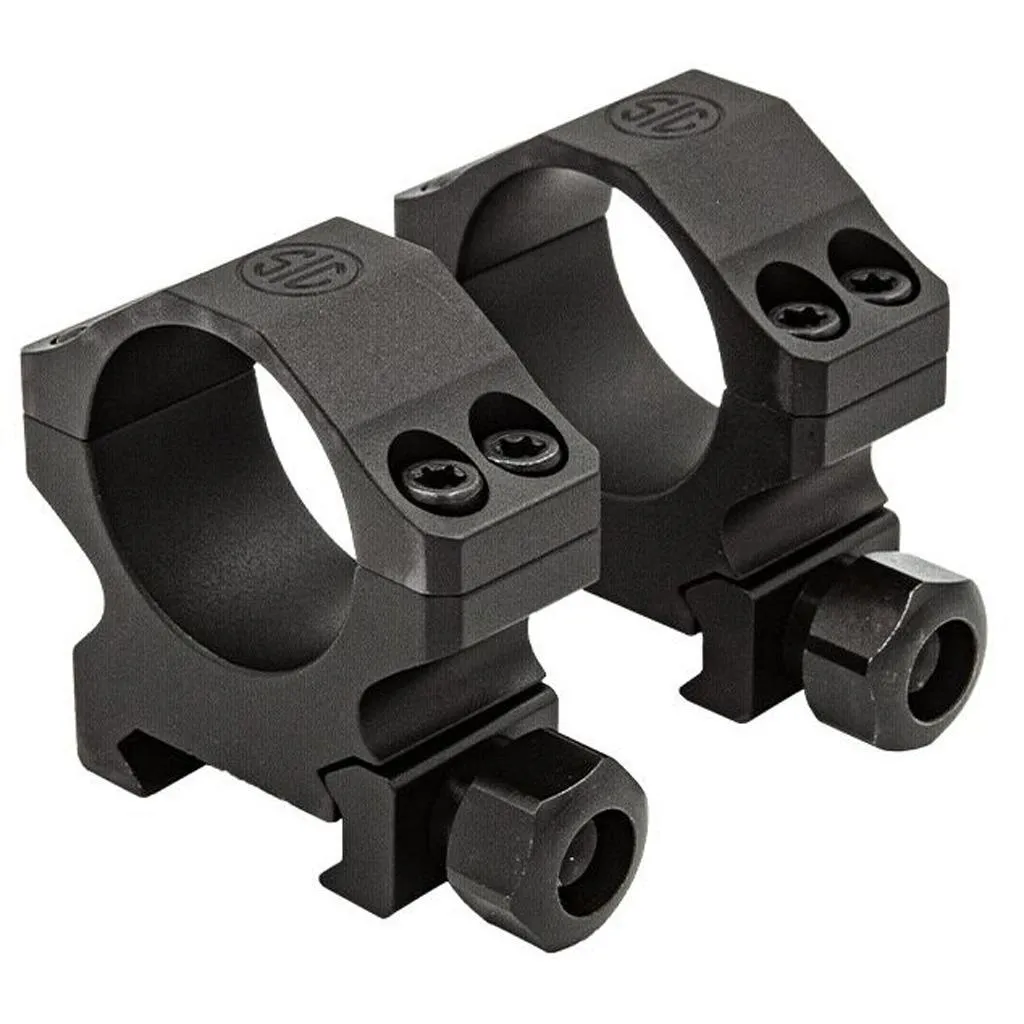 Sig Sauer Alpha-1 34mm High 6061 T6 Aluminum 2-Piece Tactical Mount, Matte Black - SOA10017 - Optic Mount - view 2