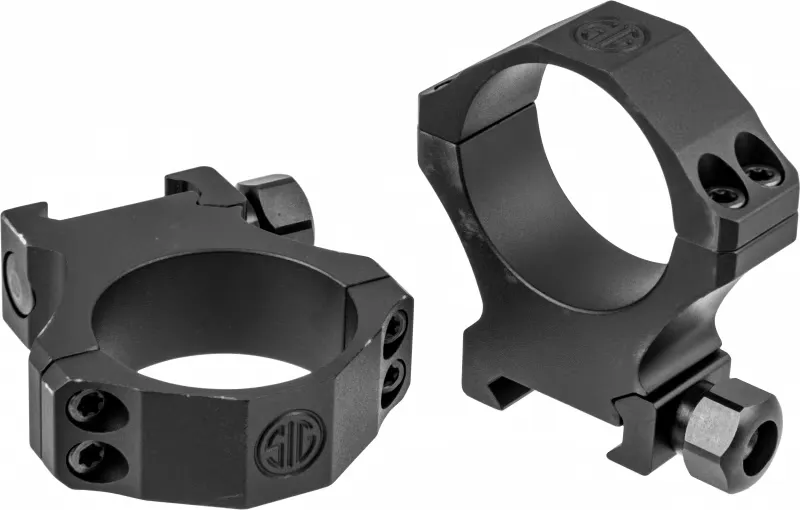 Sig Sauer Alpha-1 34mm X-High 6061 T6 Aluminum 2-Piece Tactical Mount, Anodized Matte Black - SOA10018 - Optic Mount - view 1