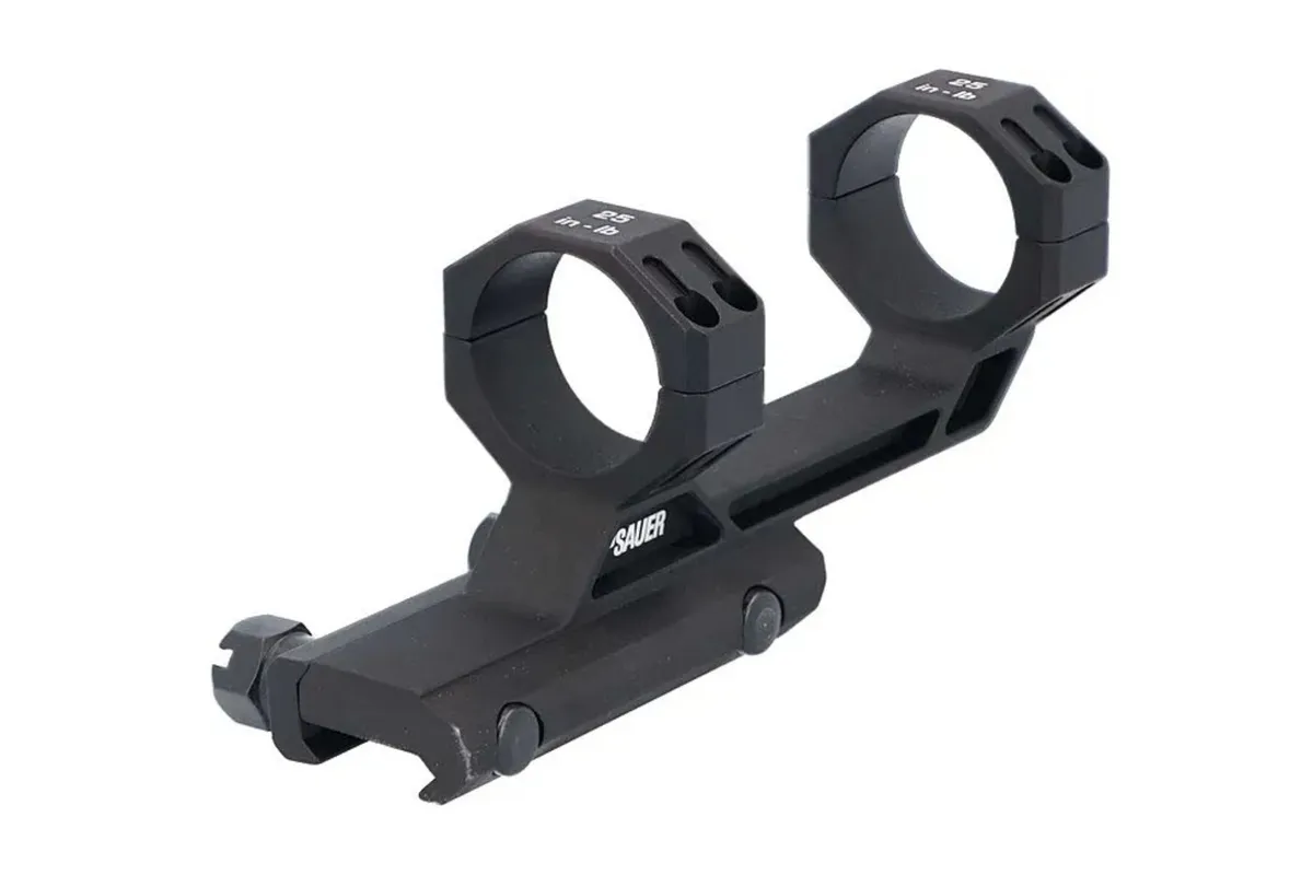 Sig Sauer Alpha-MSR Scope Mount 34mm 1.535 0 MOA 6061-T6 Black - Optic Mount, vista 1