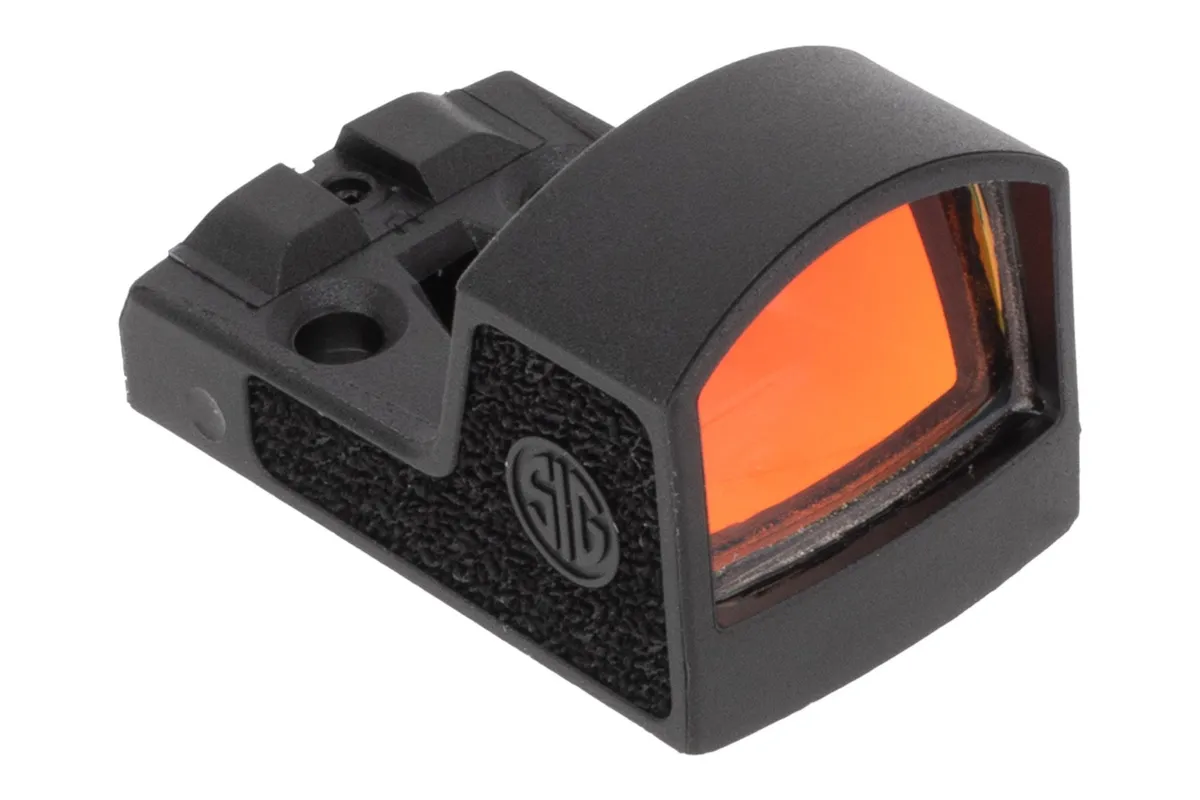 Sig Sauer Electro-Optics SOR01300 RomeoZero Micro Reflex Sight Black Textured 1x24mm 3 MOA Illuminated Red Dot Reticle - Optic, vista 1