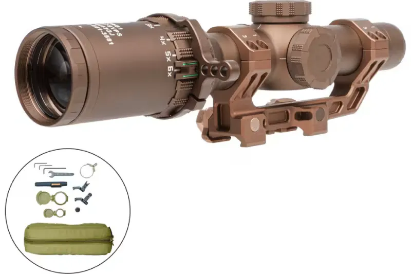 Sig Sauer Electro-Optics SOT61SVPS Tango6T SVPS Kit Flat Dark Earth 1-6x24mm, 30mm Tube Illuminated Hellfire FL-6 Reticle - Rifle Scope, vista 2