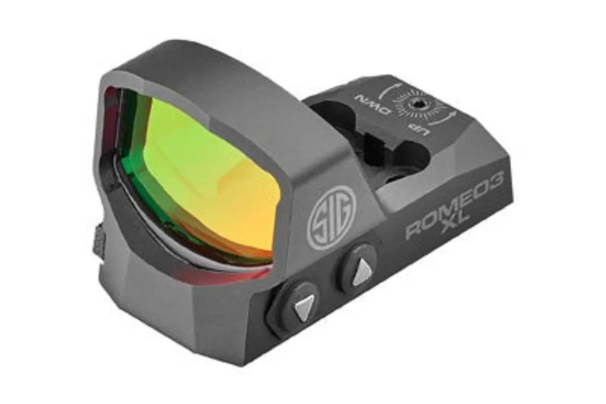 Sig Sauer, ROMEO3XL, Reflex Sight, 6 MOA Dot, Black, 1 MOA Adjustments - Optic, vista 1