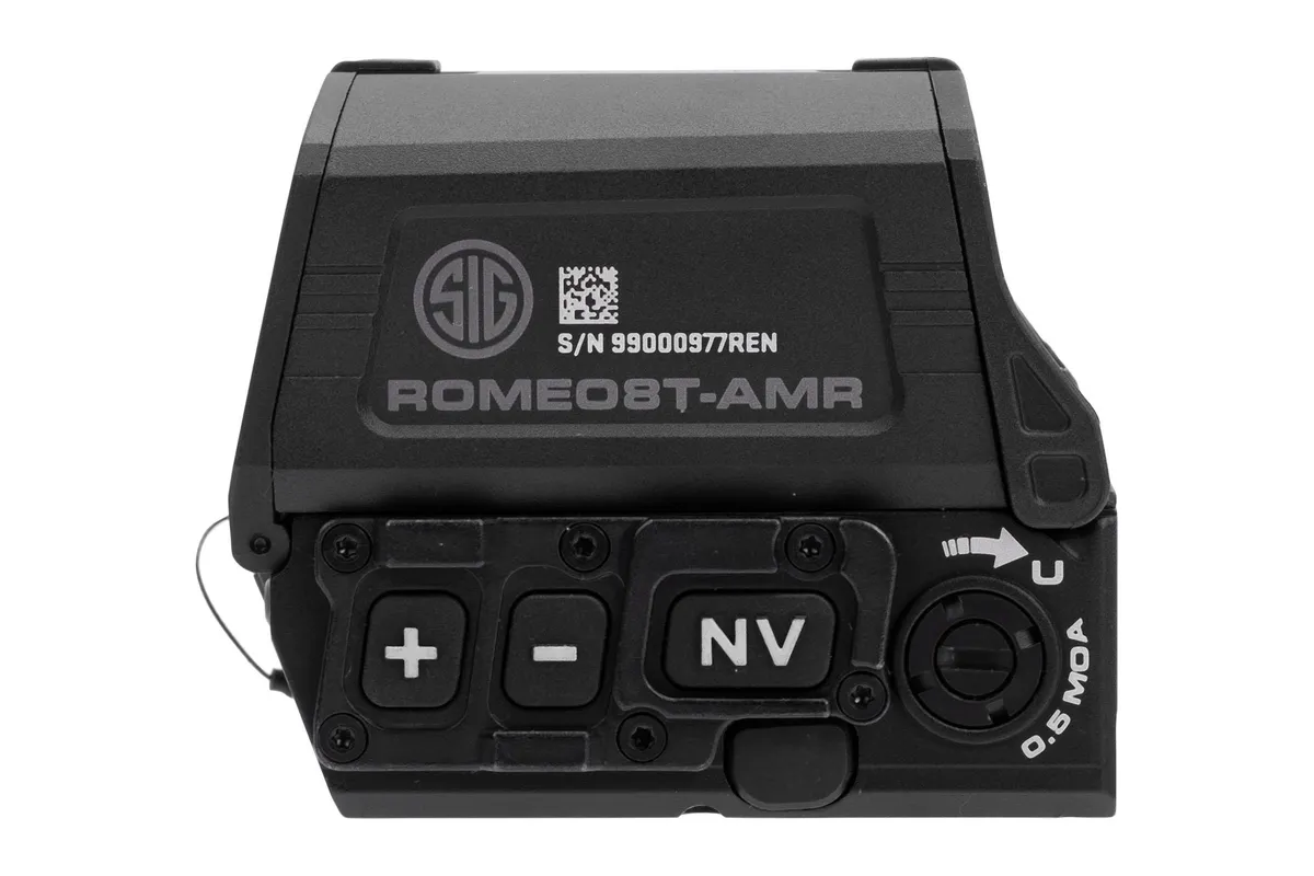 Sig Sauer ROMEO8T-AMR Red Dot Sight MSAR Quad Ballistic Circle Dot 2.0 Reticle Picatinny Mount Black - Optic - view 2