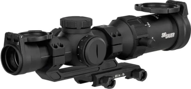 Sig Sauer TANGO SPR Rifle Scope 1-4X Magnification Second Focal Plane Hellfire Quadplex Illuminated FL-4 Reticle 24mm Objective 30mm Main Tube Black - Rifle Scope - view 1