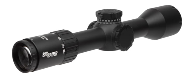 SIG Sauer Whiskey 6 Rifle Scope 3-18X Magnification 44MM Objective 30MM Main Tube First Focal Plane MRAD Milling Hunter 2.0 Reticle Matte Finish Black - Rifle Scope - view 1