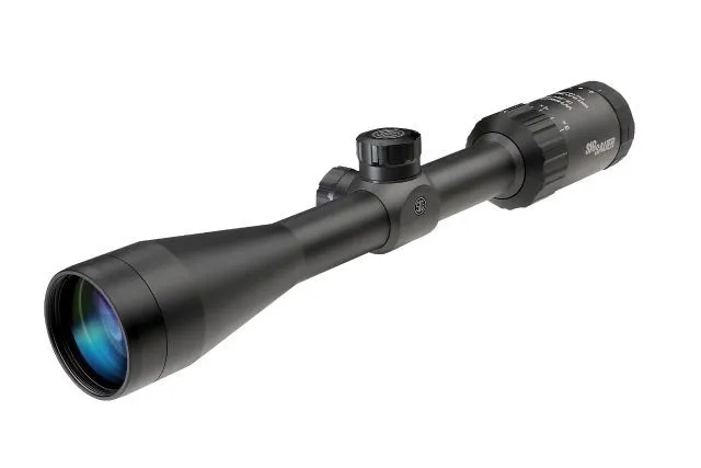 SIG SAUER Whiskey3 3-9x40mm Rifle Scope 1 inch Tube Second Focal Plane Black BDC-1 Standart Quadplex Reticle MOA - Rifle Scope - view 1