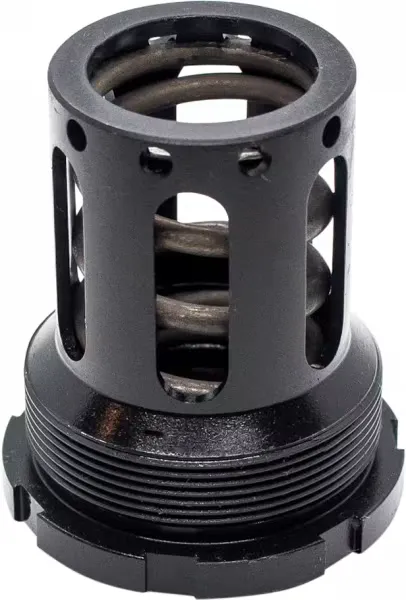 Silencerco 17-4 Stainless Steel Piston Mount for Hybrid Suppressors, Matte Black - AC1417 - Muzzle Device for AR-15, vista 1