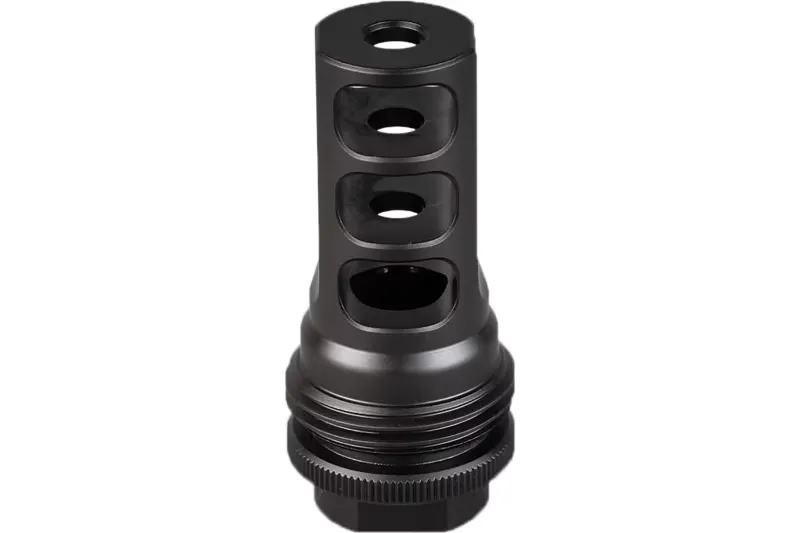 SilencerCo AC1961 ASR Muzzle Brake Black Nitride 11/16"x24 Threads 458 Cal - Muzzle Device for AR-15 - view 2