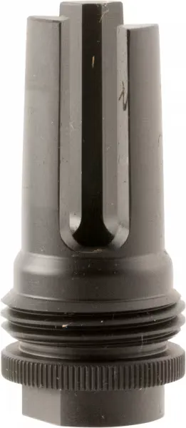 Silencerco Black Steel ASR Flash Hider, 9mm, 1/2-28 - AC1570 - Muzzle Device for AR-15 - view 1