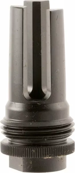Silencerco Black Steel ASR Left Hand Flash Hider, 9mm, M13.5x1 LH - AC1561 - Muzzle Device for AR-15 - view 2