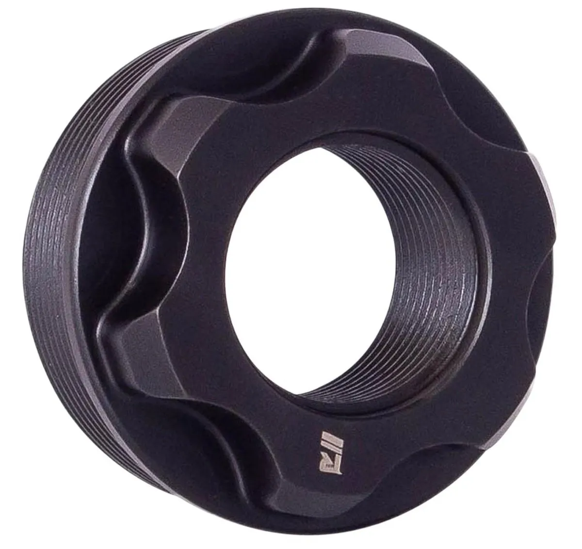 Rugged Suppressors Silent Suppression - Rugged Suppressor Fixed Barrel Mount M18x1 for Obsidian 45/9 in Black - OF004 - Muzzle Device for AR-15, vista 1