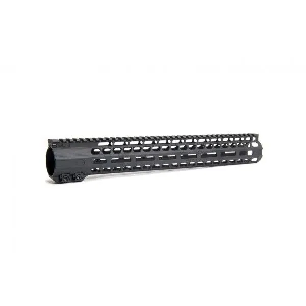 SLR Rifleworks SLR inch SOLO Lite M-LOK .308 Low Profile Handguard Black - Handguard for AR-15, vista 1