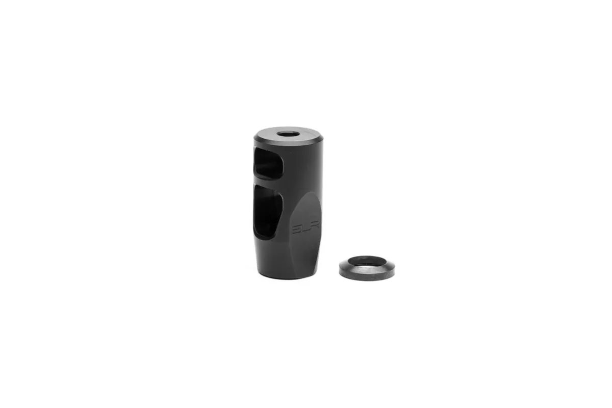 SLR Rifleworks SR22 Muzzle Brake Dual Port 1/2x28 - Muzzle Device for AR-15, vista 1