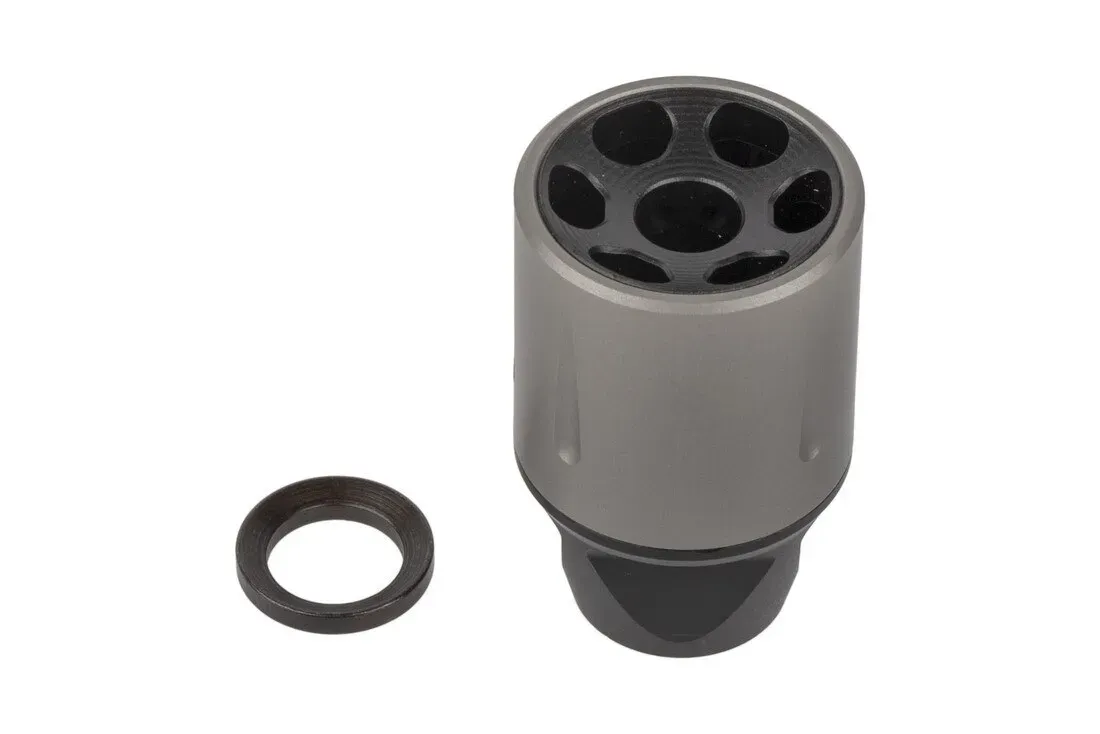 Slr Rifleworks Synergy Linear Hybrid Comp 9mm 1/2x28 - Muzzle Device for AR-15, vista 1