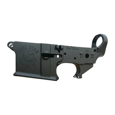 Sons of Liberty Gun Works Ar-15 Stripped Lower Recievers - Lone Star Stripped Lower Receiver Black - Lower Receiver for AR-15, vista 1