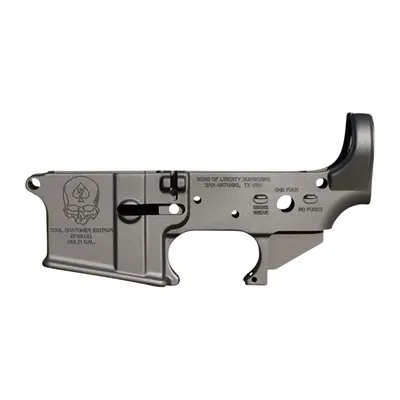 Sons of Liberty Gun Works Ar-15 Stripped Lower Recievers - Soul Snatcher Stripped Lower Receiver Black - Lower Receiver for AR-15 - view 1