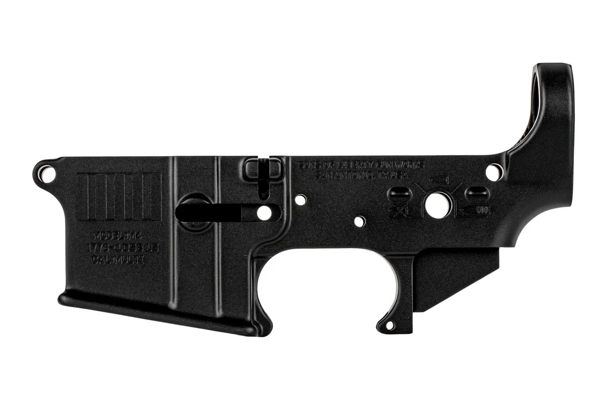 Sons of Liberty Gun Works AR-15 Stripped Lower Receiver - Rebellious Stripes - Lower Receiver for AR-15 - view 3