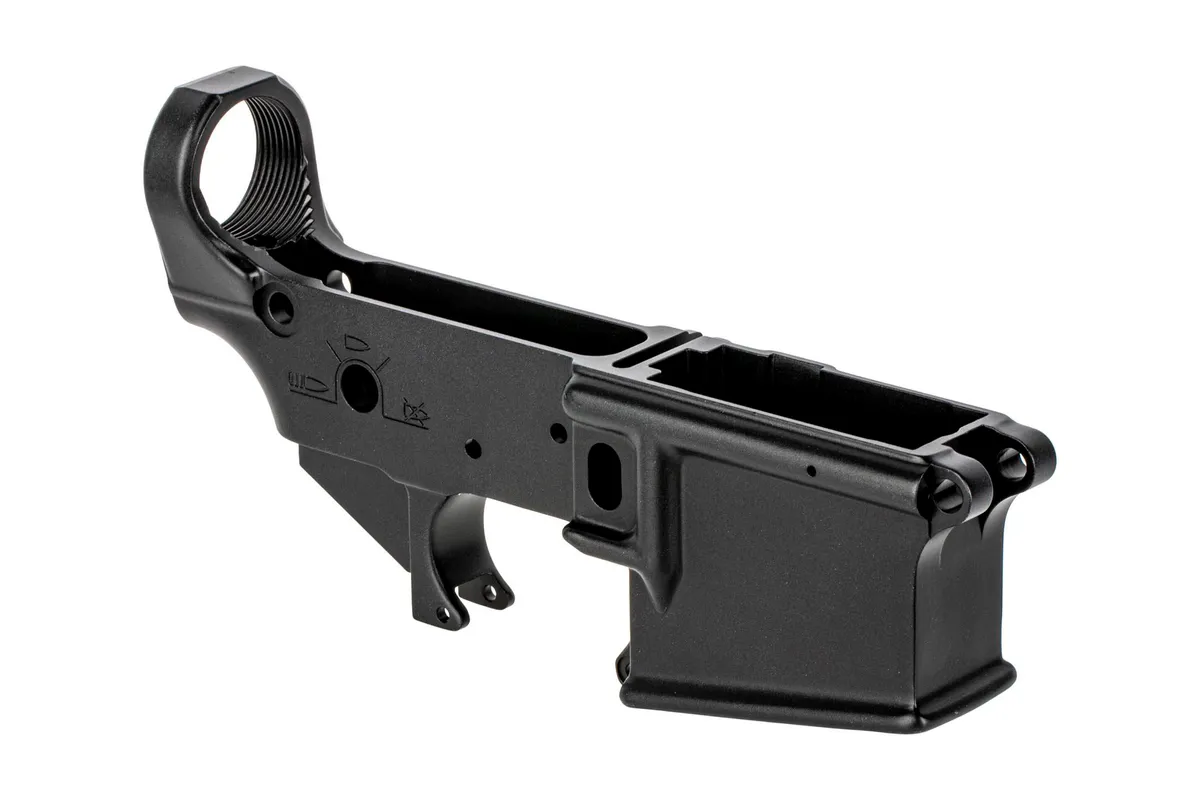 Sons of Liberty Gun Works AR-15 Stripped Lower Receiver - Rebellious Stripes - Lower Receiver for AR-15 - view 4