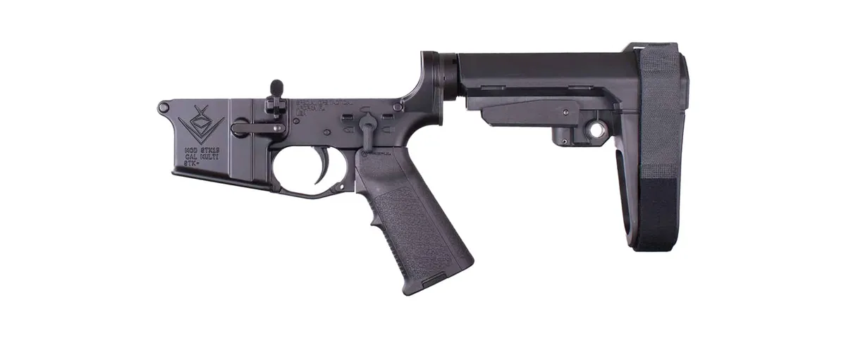 Sons of Liberty Gun Works Forged Lower With SBA3 Pistol Brace, MIAD Grip and MOE Trigger guard - Lower Receiver for AR-15 - view 2