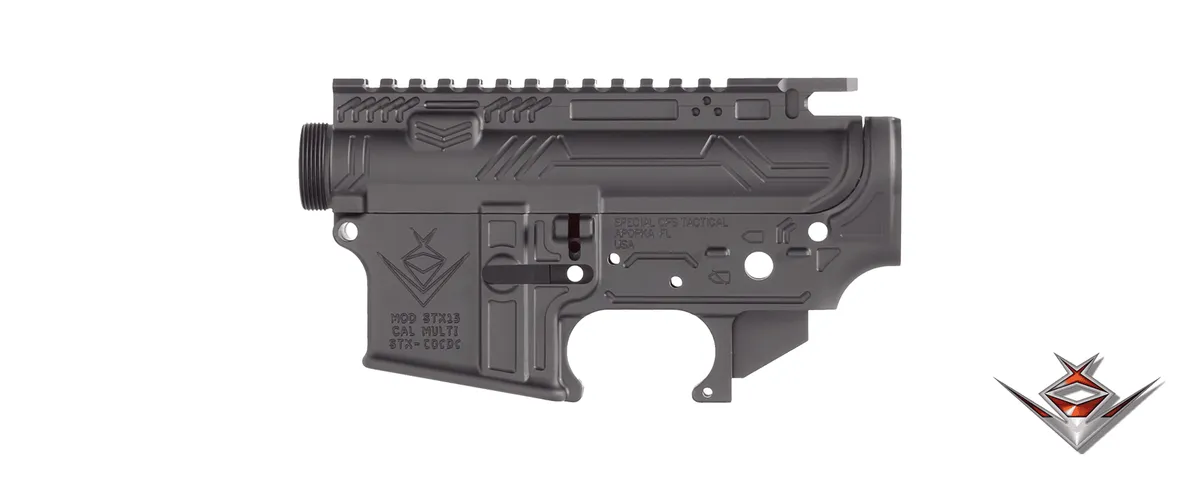 Sons of Liberty Gun Works Legacy 2.0 Forged Receiver Set (Stripped) -Cerakote: Graphite Black - Lower Receiver for AR-15 - view 1
